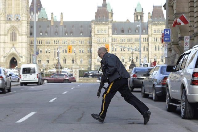 De Ultimo Minuto:Soldado herido en Parlamento canadiense ha muerto; un guardia está herido