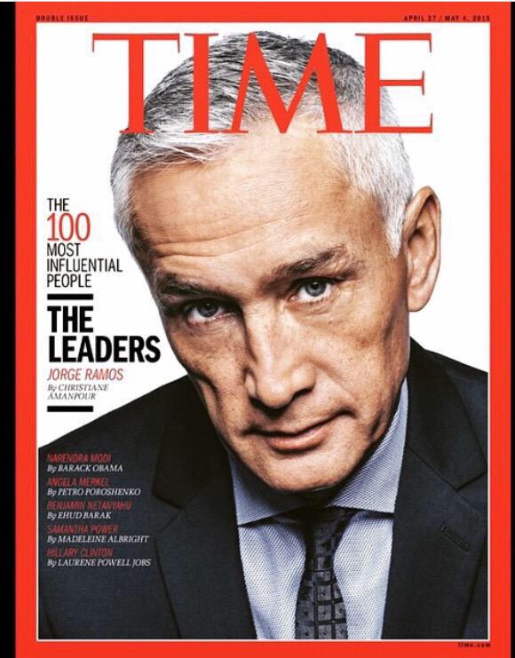 Los famosos felicitan a Jorge Ramos por su portada en Time!!!